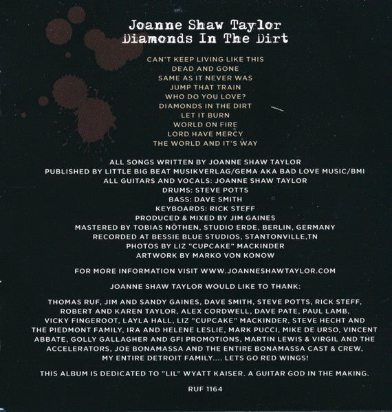 Joanne Shaw Taylor : Diamonds In The Dirt (CD, Album)