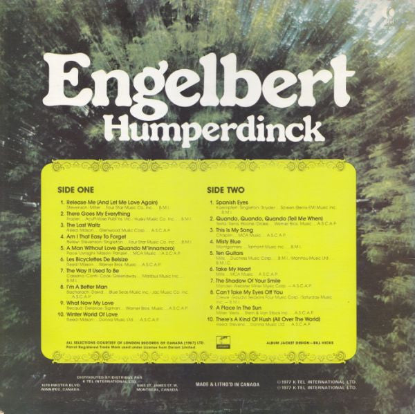 Engelbert Humperdinck : 20 Great Hits (LP, Comp, Mono)