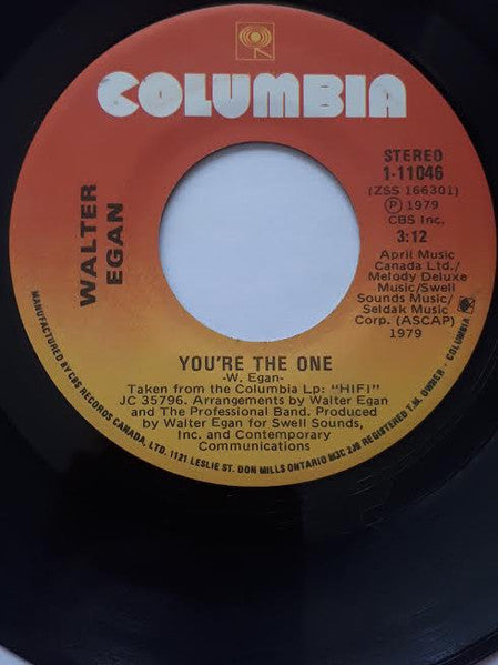 Walter Egan : You're The One (7")