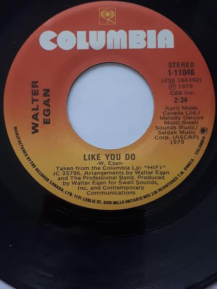 Walter Egan : You're The One (7")