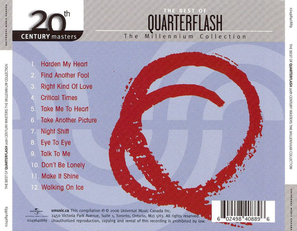 Quarterflash : The Best Of Quarterflash (CD, Comp)