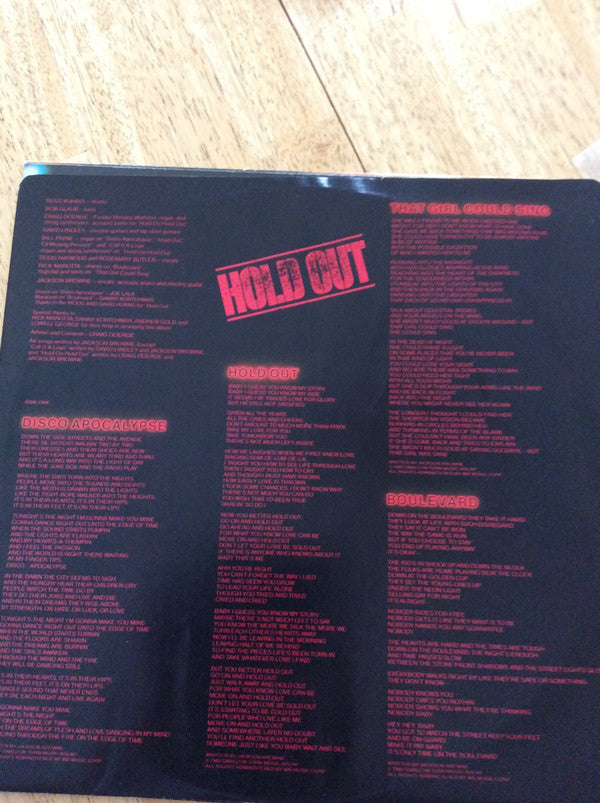 Jackson Browne : Hold Out (LP, Album, Imp)