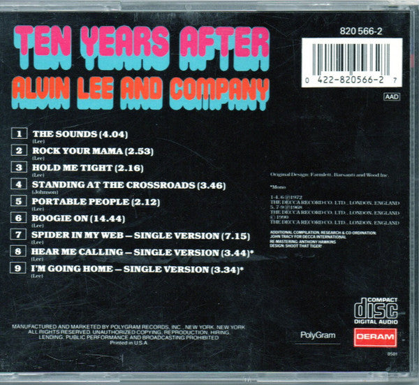 Ten Years After : Alvin Lee And Company (CD, Album, RE)