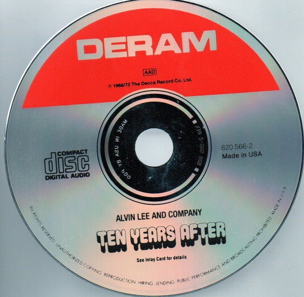 Ten Years After : Alvin Lee And Company (CD, Album, RE)
