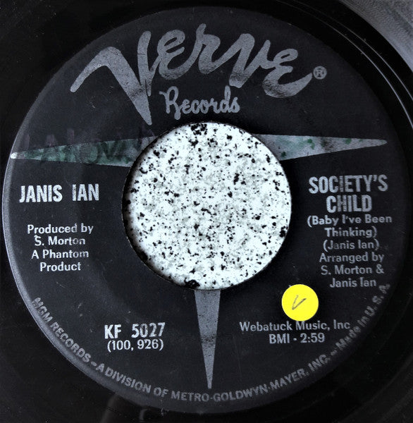 Janis Ian : Society's Child (Baby I've Been Thinking) (7")