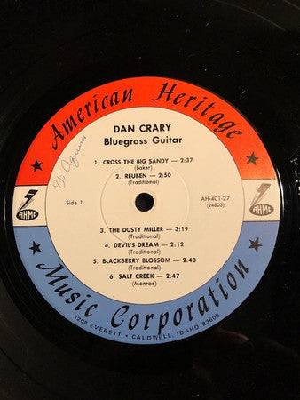 Dan Crary : Bluegrass Guitar (LP, Album, RP)