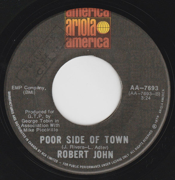 Robert John : Give A Little (7", Single)