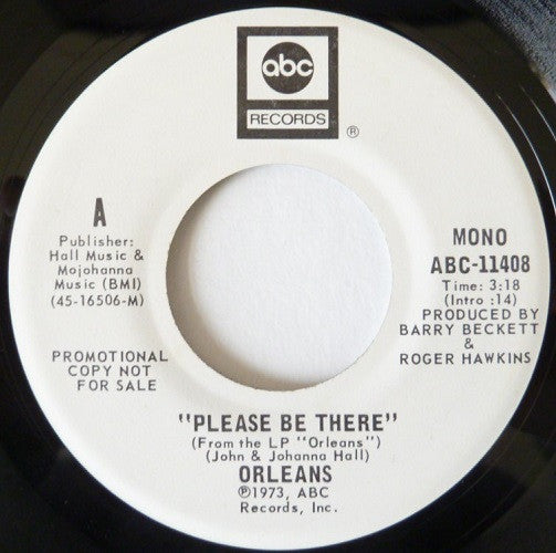Orleans : Please Be There (7", Mono, Promo)