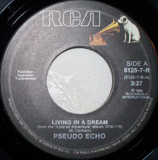 Pseudo Echo : Living In A Dream (7", Single)
