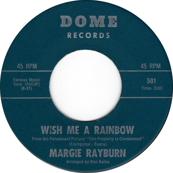 Margie Rayburn : Wish Me A Rainbow (7")