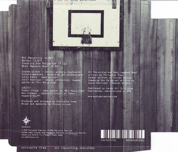 Porcupine Tree : Nil Recurring (CD, EP, RE, Sup)