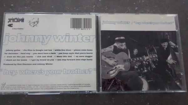Johnny Winter : Hey, Where's Your Brother? (CD, Album)