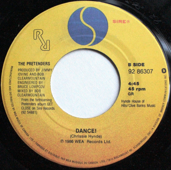 The Pretenders : Don't Get Me Wrong (7", Single)