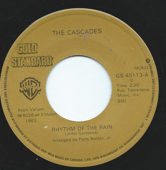 The Cascades (2) : Rhythm Of The Rain / The Last Leaf (7", Mono)