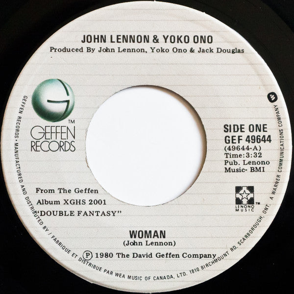 John Lennon : Woman (7", Single)