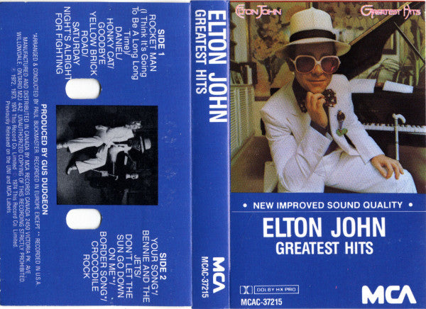 Elton John : Greatest Hits (Cass, Comp, RE, A&B)
