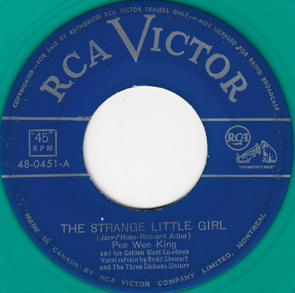 Pee Wee King And His Golden West Cowboys : The Strange Little Girl / Chew Tobacco Rag (7", Single, Tur)