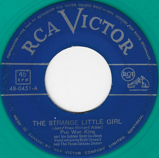 Pee Wee King And His Golden West Cowboys : The Strange Little Girl / Chew Tobacco Rag (7", Single, Tur)