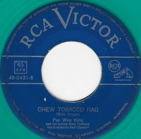 Pee Wee King And His Golden West Cowboys : The Strange Little Girl / Chew Tobacco Rag (7", Single, Tur)
