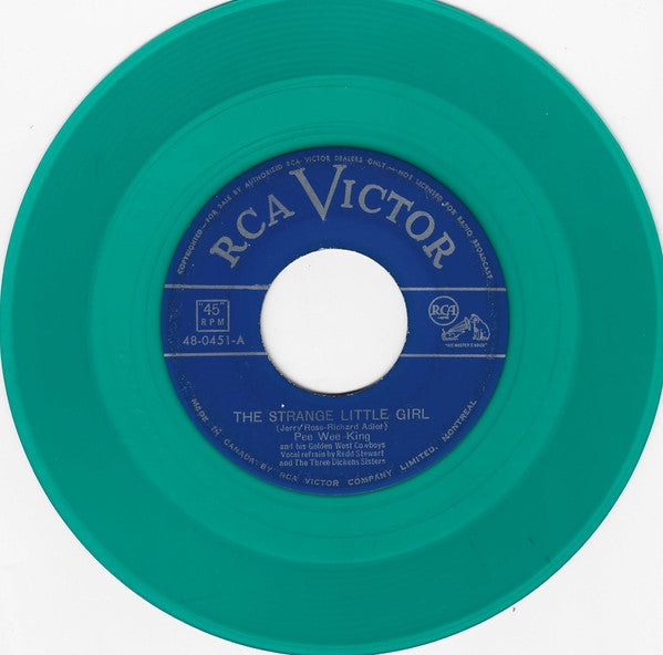 Pee Wee King And His Golden West Cowboys : The Strange Little Girl / Chew Tobacco Rag (7", Single, Tur)