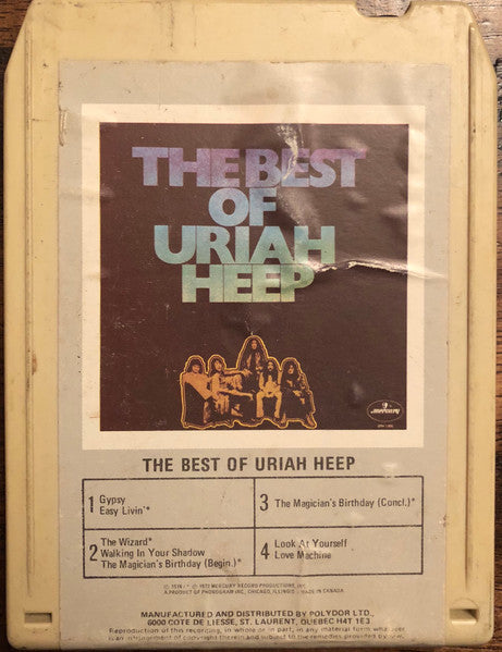 Uriah Heep : The Best Of Uriah Heep (8-Trk, Comp, Whi)