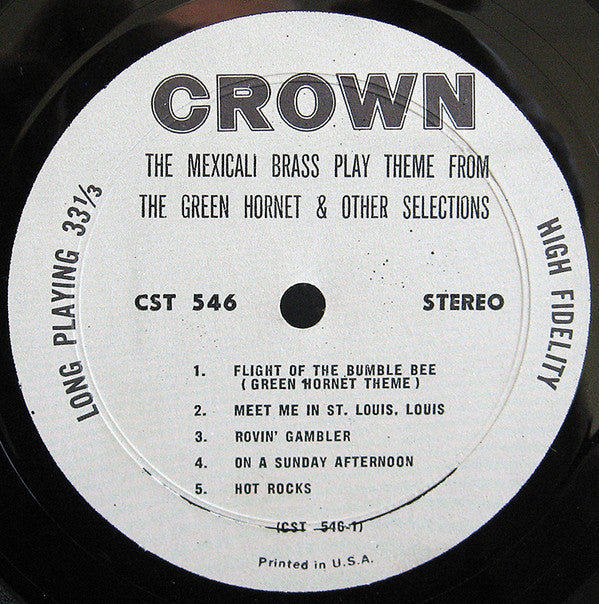 The Mexicali Brass : Theme From The Green Hornet And Other Selections (LP, Album)