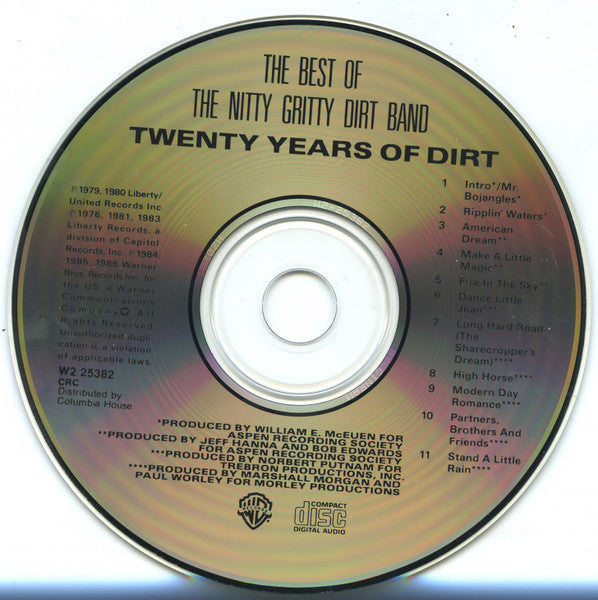The Nitty Gritty Dirt Band* : Twenty Years Of Dirt - The Best Of The Nitty Gritty Dirt Band (CD, Comp, Club)