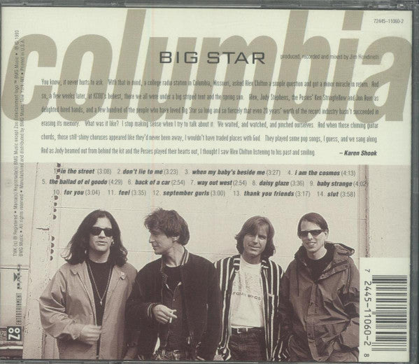 Big Star : Columbia (Live At Missouri University 4/25/93) (CD, Album)
