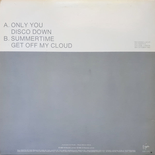 The Flying Pickets : Only You (12", Single, M/Print)