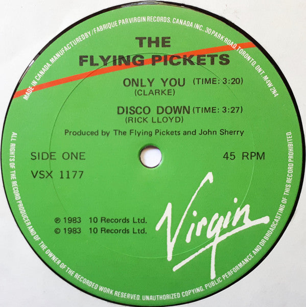 The Flying Pickets : Only You (12", Single, M/Print)
