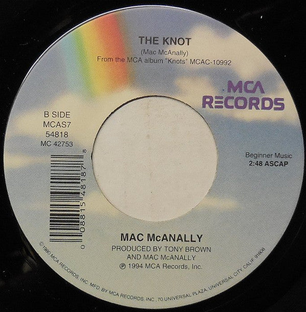Mac McAnally : Down The Road (7", Single)