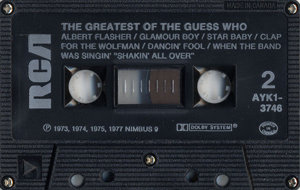 The Guess Who : The Greatest Of The Guess Who (Cass, Comp, RE, Dol)