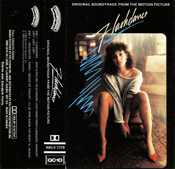Various : Flashdance (Original Soundtrack From The Motion Picture) (Cass, Album, Whi)