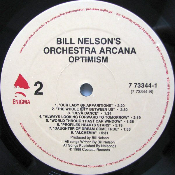 Orchestra Arcana : Optimism (LP, Album)