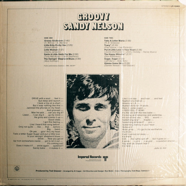 Sandy Nelson : Groovy (LP, Album)