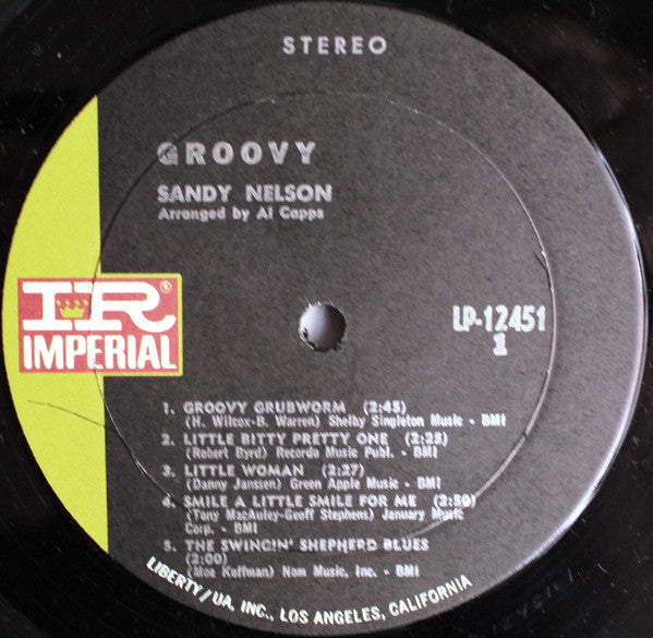 Sandy Nelson : Groovy (LP, Album)