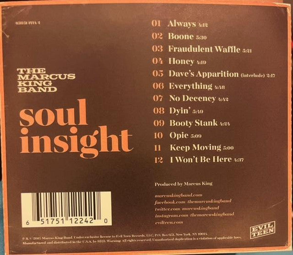 The Marcus King Band : Soul Insight (CD, Album, RE)
