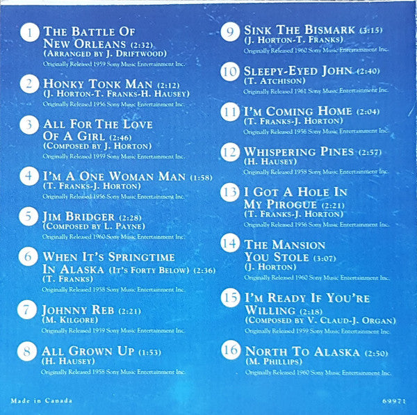 Johnny Horton : 16 Biggest Hits (HDCD, Comp)