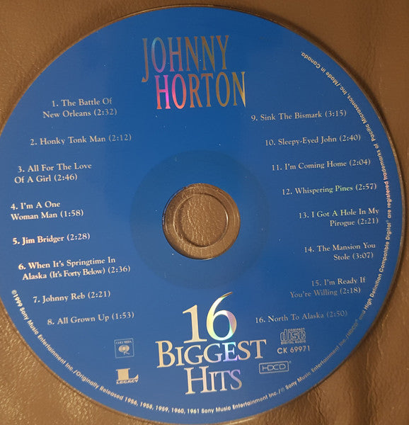 Johnny Horton : 16 Biggest Hits (HDCD, Comp)