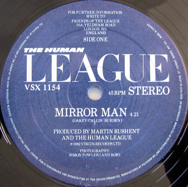 The Human League : Mirror Man (12", Single)