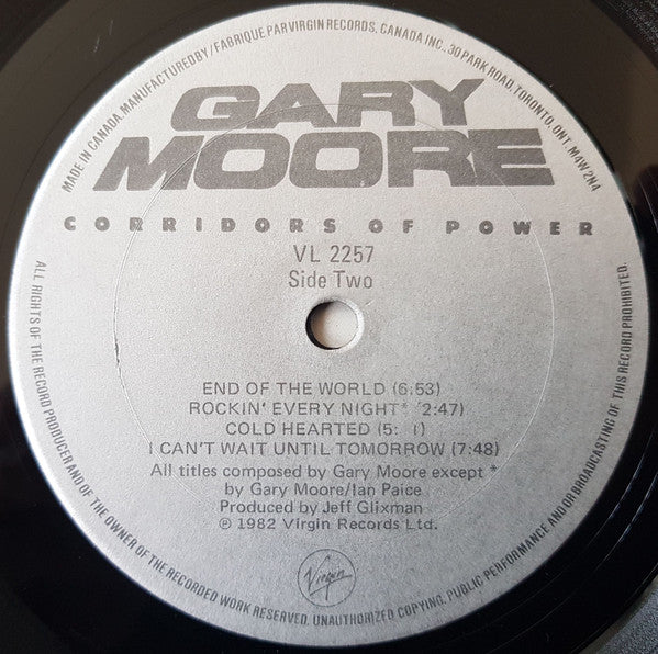 Gary Moore : Corridors Of Power (LP, Album)