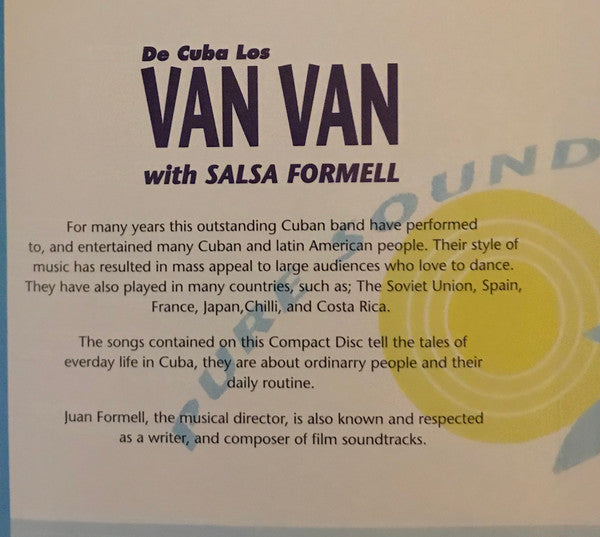 Los Van Van With Salsa Formell* : De Cuba Los Van Van (CD, Album)