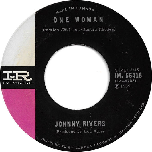 Johnny Rivers : One Woman / Ode To John Lee (7", Single)