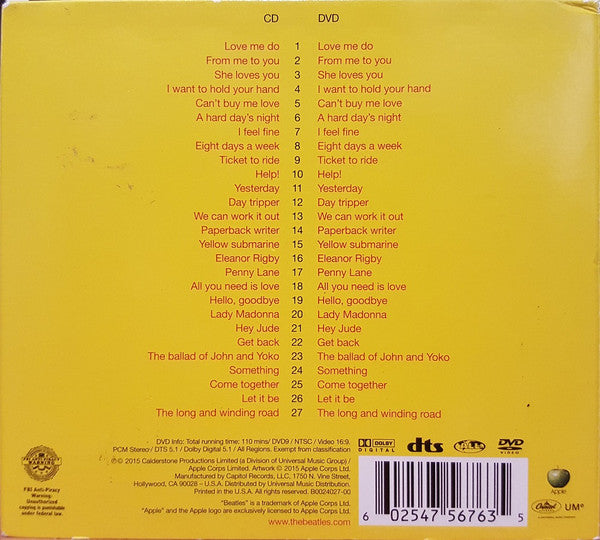 The Beatles : 1 (CD, Comp, Mono, RE, RM + DVD-V, Comp, Multichannel)