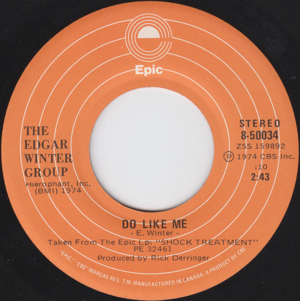 The Edgar Winter Group : Easy Street (7", Single)