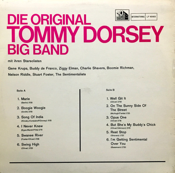 Tommy Dorsey And His Orchestra : Die Original Tommy Dorsey Big Band (LP)