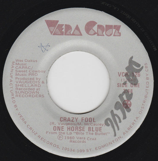 One Horse Blue : Crazy Fool / Mr. Soul (7", Single)