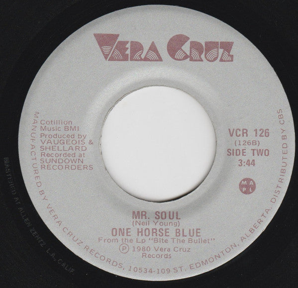 One Horse Blue : Crazy Fool / Mr. Soul (7", Single)