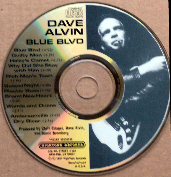 Dave Alvin : Blue Blvd (CD, Album, RP)