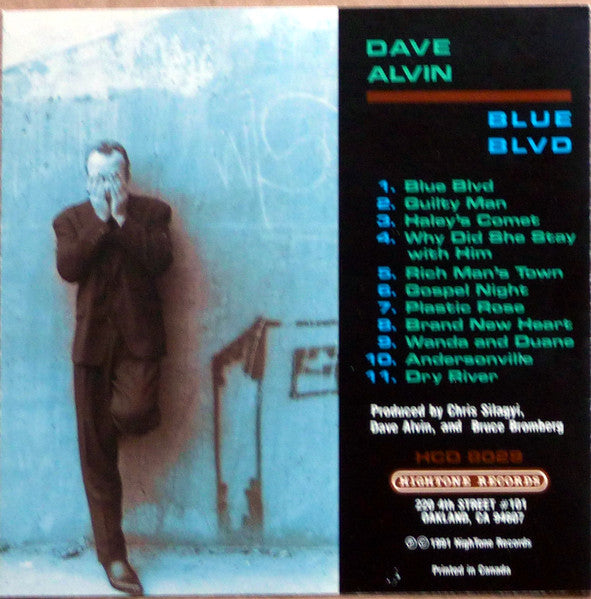 Dave Alvin : Blue Blvd (CD, Album, RP)